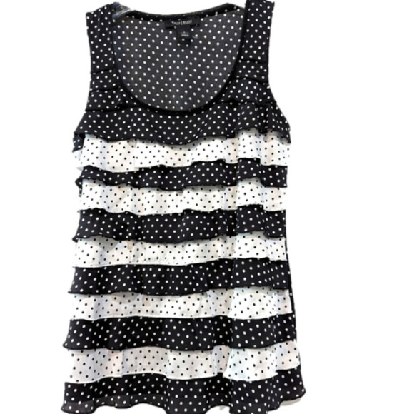 White House, Black Market ruffled top, size small - Picture 1 of 5